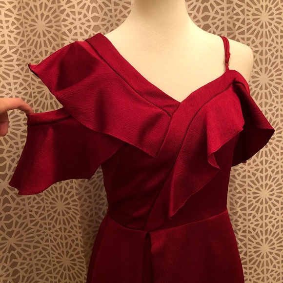 Slate & Willow Red Ruffle Size 4 Dress - Picture 3 of 11